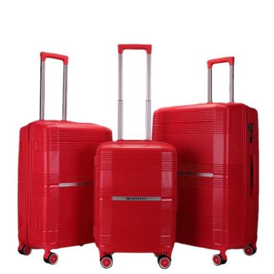 China Fashionable Eco-friendly Bag 3 Pieces Set PP 20/24/28 Inch Wholesale Luggage Suitcase Travel Trolley Luggage for sale