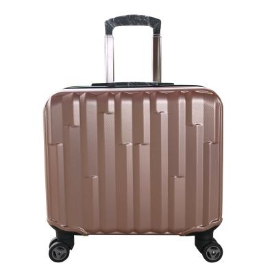 China Hard Trolley Luggage Custom Design 18 Inch Ultralight Weight Outdoor Travel ABS PC Suitcase Luggage Cabin Bags For Short Distance Trip for sale