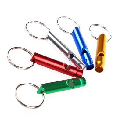 China Emergency Survival Aluminum Foil Whistle For Hiking Outdoor Sport Camping for sale