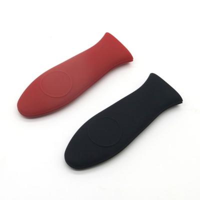 China Viable Heat Protective Silicone Handle For Hot Cast Iron Skillets Silicone Pot Handle Holder for sale