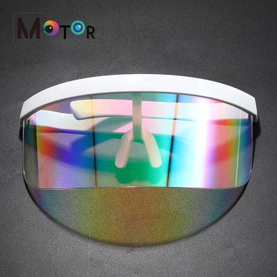 China Big Character New Design Sun Visor Prevent New Face Mask Sunglasses PC UV400 818 Waterproof Wind Proof Dust Proof Saliva for sale