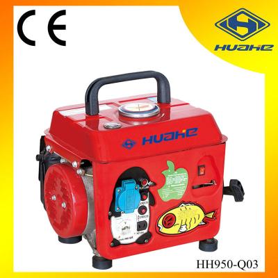 China 500w Portable Gasoline Generator , Single Cylinder 2 Stroke Gasoline Engine HH950-Q03 for sale