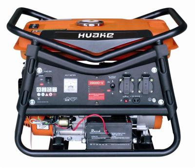 China HIGH QUALITY LOW NOISE PORTABLE 2.8KW-3.0KW GASOLINE GENERATOR HH3900D-V for sale