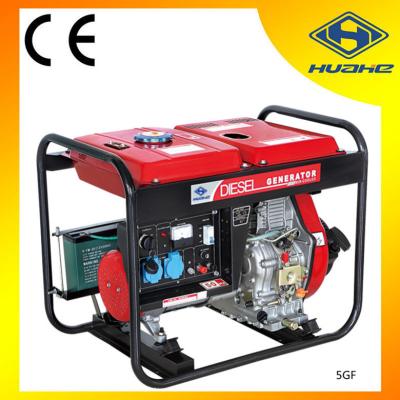 China 5kw open type diesel generator, battery powered generator, 5GF diesel generating for sale