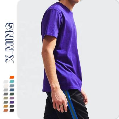 China Cheap Anti-wrinkle factory summer men's T-shirts OEM printing plain cotton short sleeve tee shirt fashion plus size T-shirt man for sale