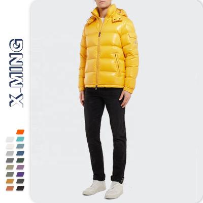 China Wholesale stylish oversized heavyweight waterproof down coats winter men waterproof plus size hooded anorak for shinny thick jacket for sale