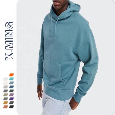 China Wholesale Anti-wrinkle fashion streetwear outdoor basic men's hoodies polyester terry pullover custom printing sweatshirt with good quality for sale