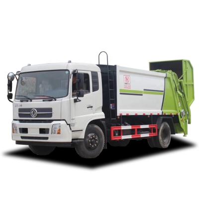 China Euro4 Dongfeng 4*2 compressed garbage truck, 12000L compressed garbage vehicle, 8800*2490*3250 city municipal garbage truck for sale