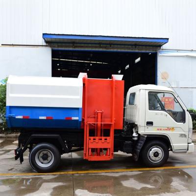 China Other new 4x2 cubic foton 3 hook lift small garbage trucks in malaysia for sale