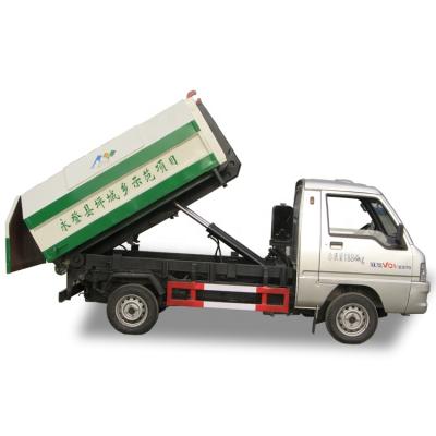 China New 3000L Mini Garbage/Hotels Live Garbage With Detachable Arm Roll Garbage Dump Truck Container Garbage Collector For Sale for sale