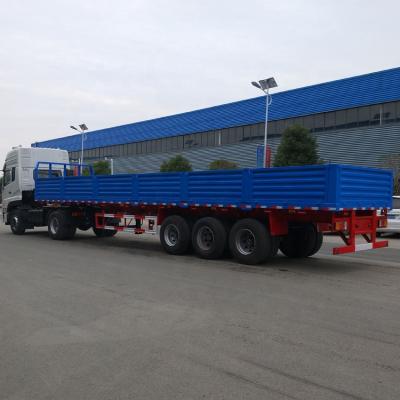 China New Truck Trailer 3 Axle 40 Ton Cargo Van Container Semi Trailer for sale