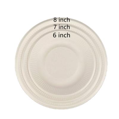 China Eco-Friendly Fast Food Tray Disposable Biodegradable Party Wrapping Customizable Food Catering Plates 6