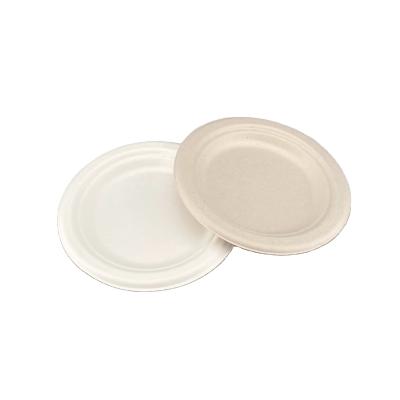 China Hot Sell Factory Disposable Fast Food OEM Price Fast Food Dinnerware Tableware Sets Restaurant Disposable Round Dish Biodegradable Dishes for sale