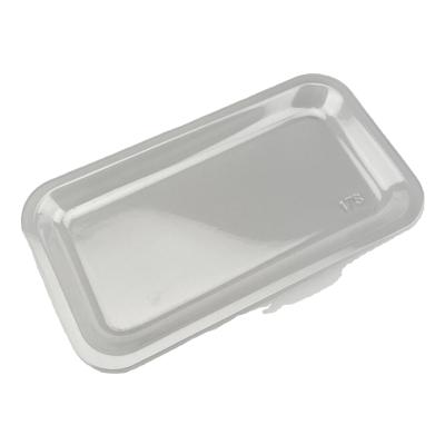 China Casual Custom PP Hard Plastic Serving Tray Round PP Plastic Food Tray For Food Fruit Cake for sale