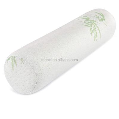 China Anti-Static Hot Selling Amazon Bamboo Round Roll Cylinder Bolster Cervical Pillow With Removable Washable Cover for sale