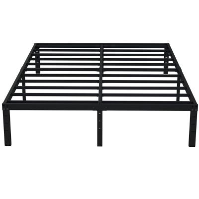 China Tall Convertible Home Frame Camas Beds Furniture Slat Steel Heavy Duty Steel Metal Twin Bed For Student 14 16 18 Inch Bedroom Furniture for sale