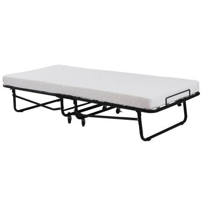 China Factory Supply Foldable Folding Portable Single Metal Folding Bed With Mattress for sale