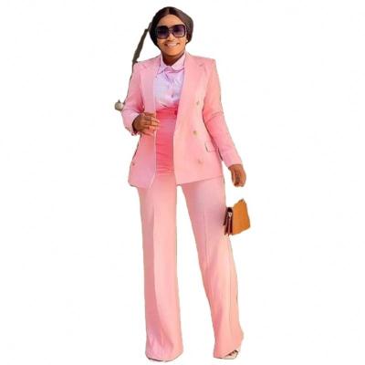 China Anti-wrinkle Fall New Jacket Pant Classic Business Tailored Suit Women 2 Piece Sets Blazers Ladies Women for sale