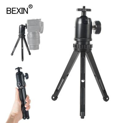 China Mini BEXIN High Quality Mini Tripod With Ball Camera Tripod Stand Selfie Stick Triangle Head Bracefor Dslr Camera Selfie Stick for sale