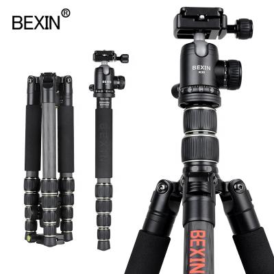 China Professional Digital Camera Photographic Equipment Pole Telescopic Flexible Portable Convert Monopod Carbon Fiber Tripod Stand For Dslr Cameras for sale