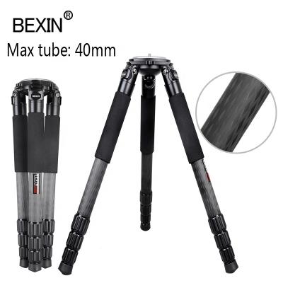 China BEXIN Professional PORTABLE Lightweight Carbon Fiber Monopod Convert Camera Tripod with Carry Bag for Dslr Digital Cameras for sale