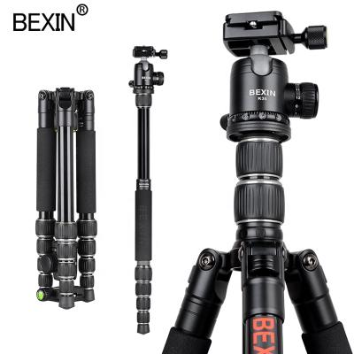 China BEXIN PORTABLE Aluminum Alloy Heavy Duty High Quality Professional Tube Tripod Stand Monopod Monopod Support for DSLR CameraVideo for sale