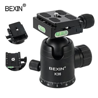 China BEXIN Universal 1/4 Screw Photography Ball Hot Mount Aluminum Head Tripod Flash Light Holder Used Cameras Gimbal For DSLR Phone for sale