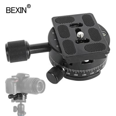 China SLR Ball Head Camera BEXIN QJ-01S Quick Release Plate 360 ​​Panoramic Degree QR Filtering Head Clamp Adjusting Rig Adapter with Gradienter forCamera for sale