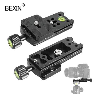 China SLR BEXIN Ball Head Camera Tripod Bracket 100mm Long Panoramic Slot Bi-Directional Tripod Clamp Outdoor Professional Quick Release Plate Clamp HolderCamera for sale