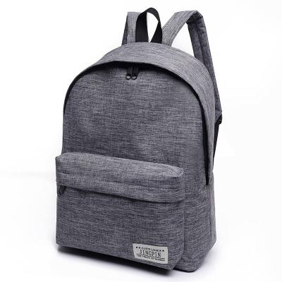 China Pure Color Canvas Backpack Waterproof Pure School Bag Simple Color Canvas Backpack College Student and College Style Backpack Fashion Cool Travel Bag for sale