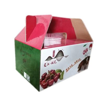 China Recycled materials wholesale durable corrugated packing vegetable and fruit shipping carton for cherry strawberry avocado peach mango for sale