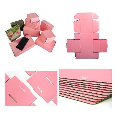 China Pink Recycled Materials Custom Colored Paper Folding Materials Cardboard Packaging Boxes Cd Dvd Top Mailer Recycled Paperboard With Logo Printing for sale