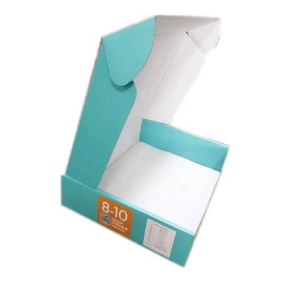 China Recycled Materials Custom Logo Printed Soy Color Inks Corrugated Cardboard Self Seal Mailing Mailing Boxes For Underwear T-shirt Clothes Garment for sale