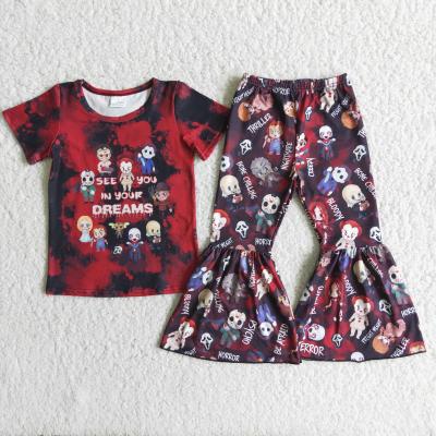 China 2021 casual new style Halloween teams children's clothing toddler girl clothes for sale