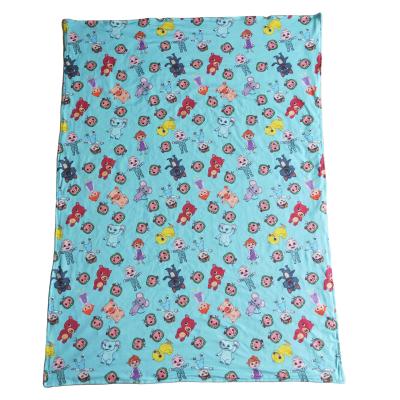 China PORTABLE Cute High Quality Baby Blanket Green Cartoon Blankets Hot Selling Kids Clothing for sale