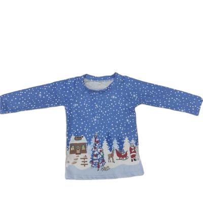 China Long Sleeve Comfotable Snow Winter Christmas Gift Boy Blue NO MOQ Drop Top RTS Baby Clothes Kids Sets Toddler Clothes Baby Clothes Set for sale