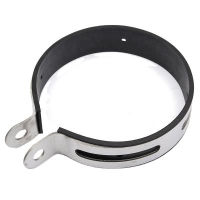 China Widely Applied Optional Custom Motorcycle Exhaust Muffler Bracket Hanger Belt Tie Up 11cm Rubber for sale