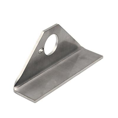 China Widely Applied Custom Machined Stainless Steel Side Bracket , Sheet Metal Laser Cutting Car Bending Parts for sale