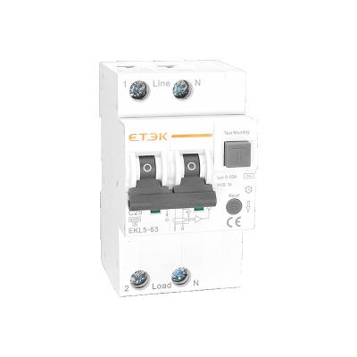 China ETEK protection 10KA circuit breaker 2P and 4P low voltage OEM miniature mcb circuit breaker for sale