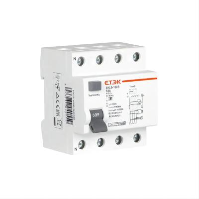 China Protection ETEK DC mcb EKL6-100B 3P+N 4p mcb 10 ka miniature circuit breaker for sale