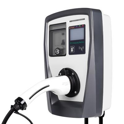 China ETEC EV charging station AC ev charger EKEC1 series IP54 type - 2 mode 3 charger reference 1 phase EKEC1 cable 5 meters for sale