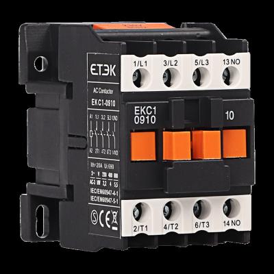 China AC Contactor ETEK Mini Ac EKC1-0910M Horizontal Contactor Frequent Magnetic Start and Control Start and Control AC Contactor 380V for sale