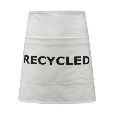 China Recycled Cleaning Apron Waist Length 80X40CM With Plastic Bottles Three Pockets Heavy Duty Apron Fabric Rpet for sale