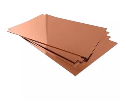 China China Electricity Supplier High Purity T2 0.1mm 0.2mm 0.5mm 0.8mm Tinned Copper Plate Purple Sheet for sale