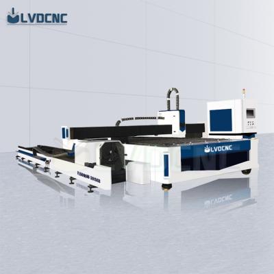 China Laser CUTTING 6000w servo drive pipe cutting machine and laser cutter multifunctional metal plate for sale