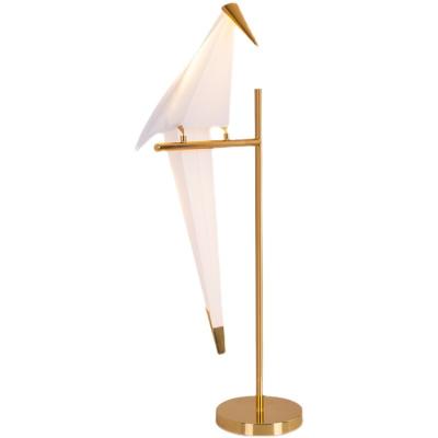 China Creative Minimalist Modern Minimalist Modern Minimalist Bedside Light Bedroom Living Room Personality Table Lamp Bird Crane Designer Paper Floor Lamp for sale