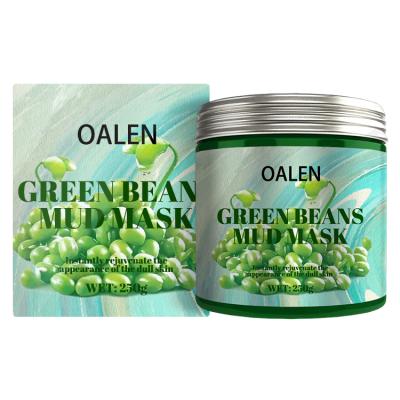 China Moisturizer Private Label Clay Mask Pore Refining Green Organic Exfoliating Bean Mud Facial Mask for sale