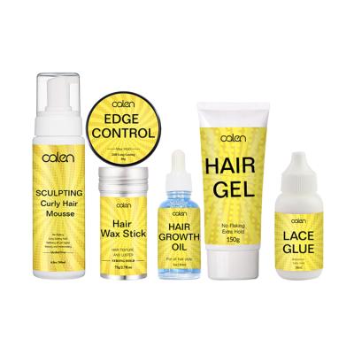 China Non-Specific Private Label Combination Hair Foam Edge Control Lace Glue Free Waxing Kits for sale