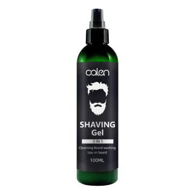 China Beard Shaving Smooth Moisturizing 100ml Maker With Clear Private Label Shaving Gel For Man for sale