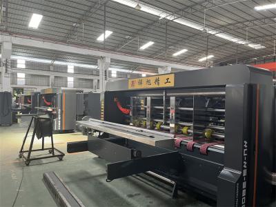 China Black Businesses Automatic Carton Folding Machine With Vacuum Feeder for sale